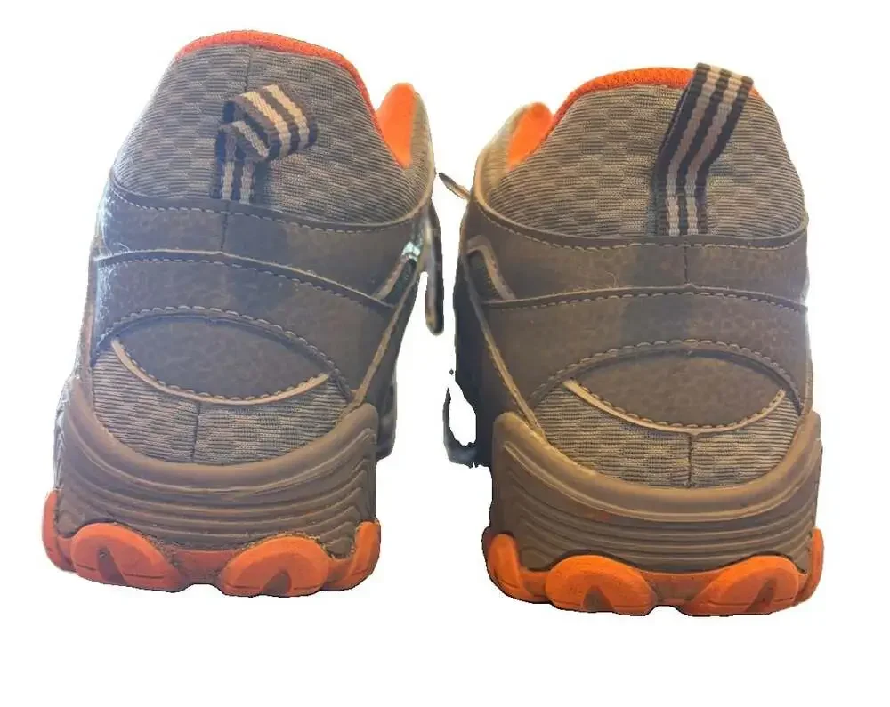 Merrell Chameleon 7 Access Mid Weatherproof Hiking Boot Sz 3.5M Grey/Orange